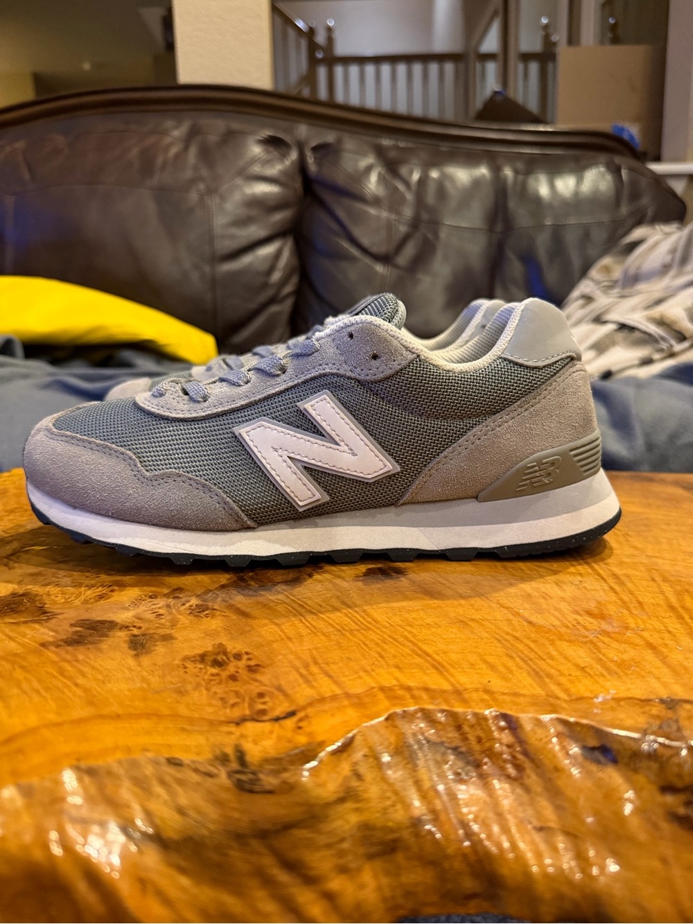 New Balance 515 Grey Suede Mesh Women 8.5 / Men 7 Sneakers WL515GRY